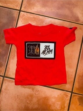 Kids' Hawaiian Red Graphic Short Sleeve Tee
